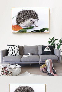 刺猬裝飾畫(huà) 時(shí)尚唯美藝術(shù)中的靈動(dòng)生靈