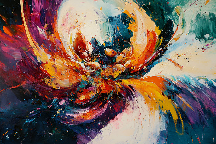 色彩的狂想曲 探索抽象藝術畫的無垠宇宙