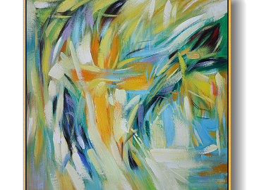 抽象藝術畫 超越物象的心靈圖景